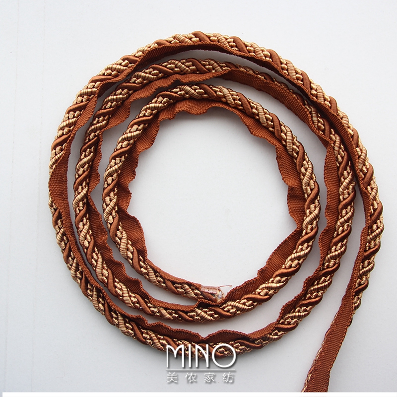 速发边发坐垫装饰花边辅料绳绕丝四股扭麻花绳子欧式抱枕沙1米.52