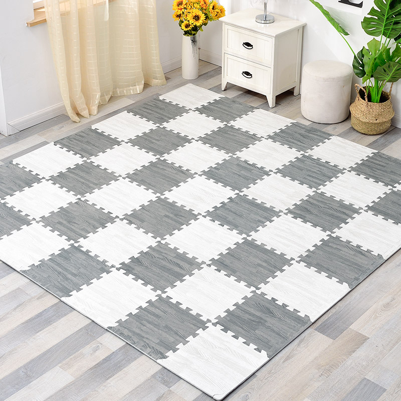 速发木垫泡沫地纹爬行垫铺地板海绵榻子卧室垫榻米家用拼图爬爬垫