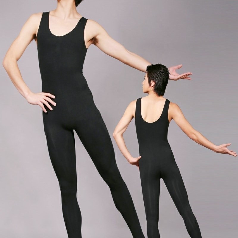 现货速发云逸芭蕾舞服成人芭蕾男生舞蹈服连体背心连裤袜练功服形