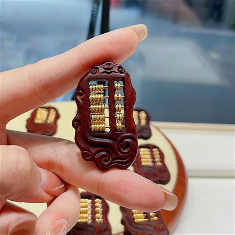 速发紫檀算玩盘坠 手串文吊项链 TY08