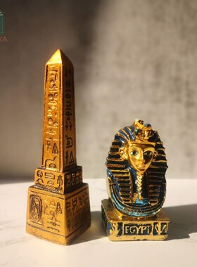 速发金及模型房身人面像方尖碑纪念摆件法老木乃伊儿童狮埃字塔装