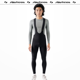 SLIPSTREAM秋冬公路车骑行裤男背带裤长裤防寒透气抓绒保暖Exp