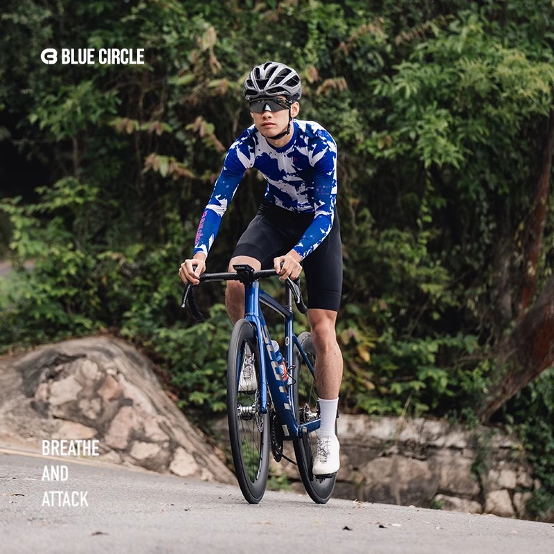 BlueCircle夏骑行服长袖防晒贴身