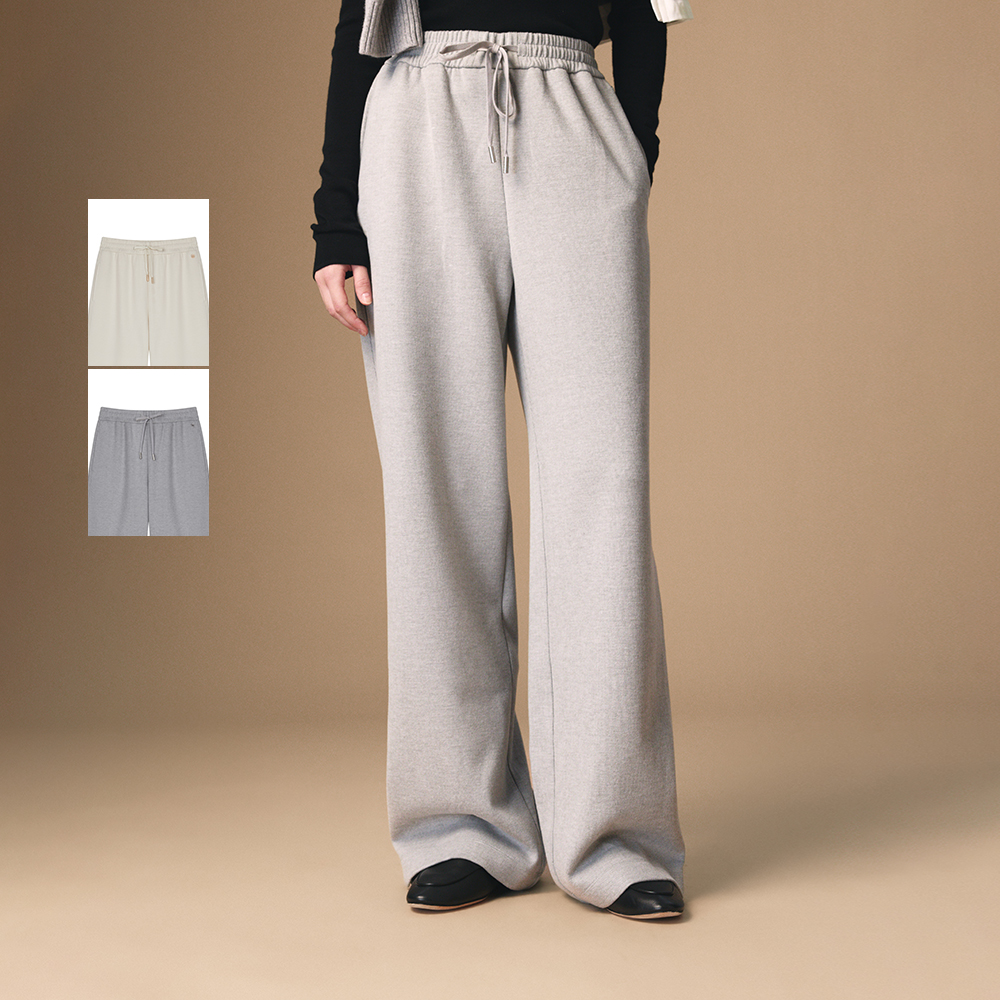 TeenieWeenie小熊女装卫裤2025年秋季新款简约通勤宽松舒适直筒裤