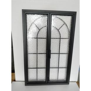 铝合金窗法式复古室内平开窗卧室厨房透气采光窗室内装饰艺术玻璃