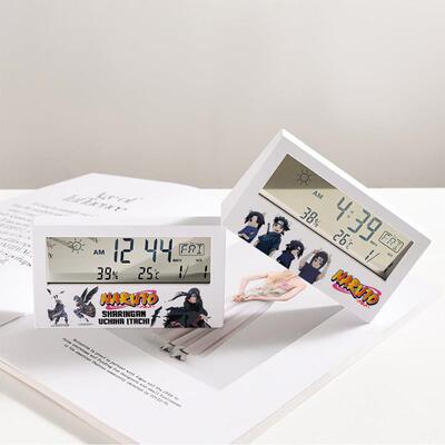 火影动漫周边鼬真传鸣人佐助宇智波鹿丸桌面时简约创意彩绘小闹钟