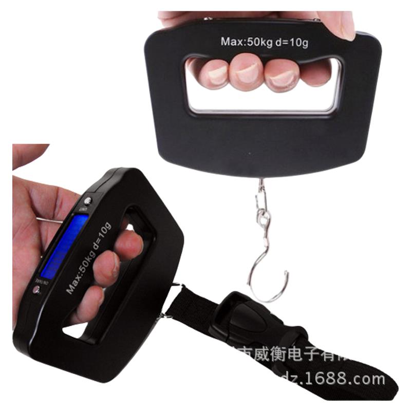 威衡手提秤厨房电子称50kg迷你手提称便携式快递称精准家用弹簧秤