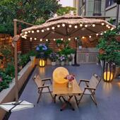 户外茅草遮阳伞草垛草顶草屋庭院露营装 饰民宿摆摊沙滩稻草遮阳伞