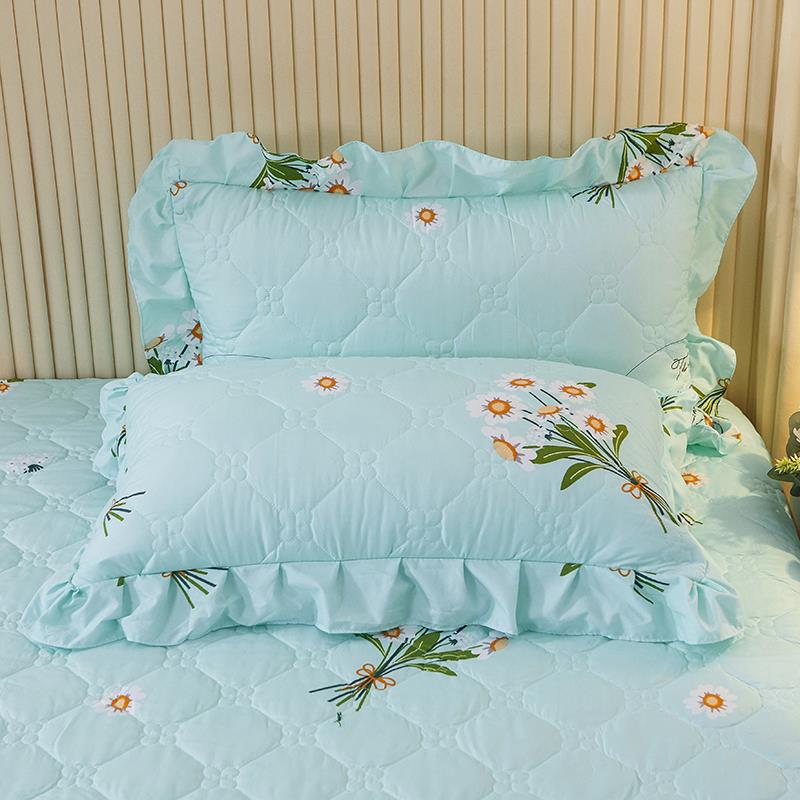 花边枕套一对大号夹棉加厚枕套一祇拉炼式枕头皮一祇单人枕48*74