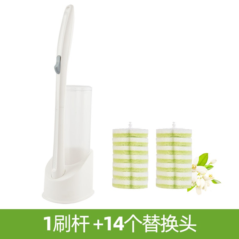 速发一次性马桶刷子替换生家用卫头所厕间无死角清洁神器