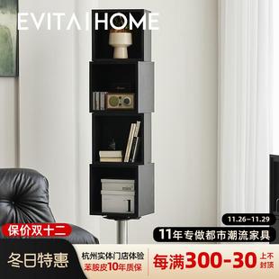 实木全身镜可移动旋转家用客厅落地收纳展示柜网红卧室穿衣镜子