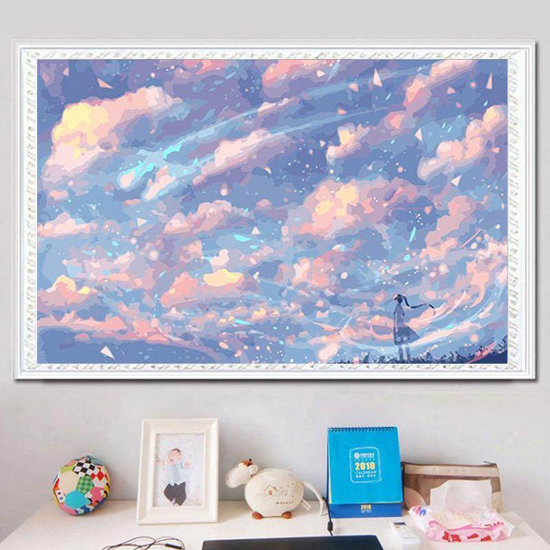 钻石画2025新款卡通风景5d点贴钻十字绣客厅卧室学生简单小幅满钻,居家布艺,钻石绣,淘宝优惠券,粉丝福利购,淘宝优惠卷