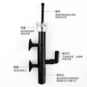进出水管除油膜器水族鱼缸草缸塑料油膜过滤器过滤桶进水口可调