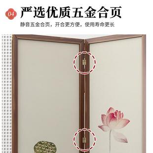 屏风隔断客厅进门遮挡可移动折叠现代简约轻奢办公室家用纱画屏风