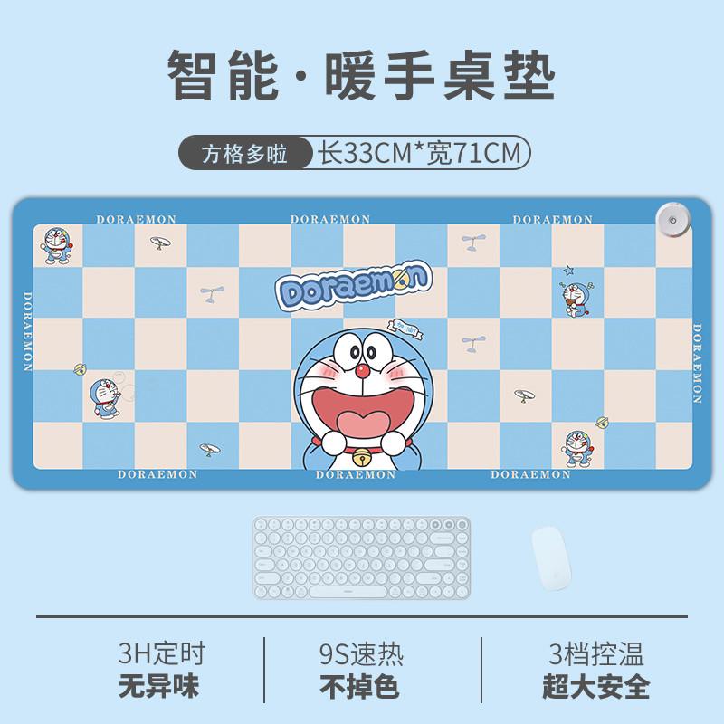 加热鼠标垫发热暖桌垫速热励志文案办公室超大安全电脑桌面暖手垫