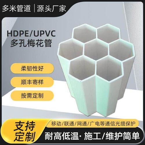 PE七孔梅花管110地下通讯穿线管32mmPVC-U七孔蜂窝管塑料预埋管