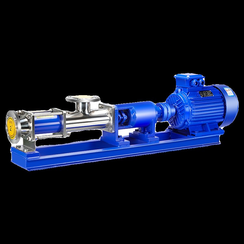 G型304不锈钢单螺杆泵高扬程自吸淤泥鱼塘池塘抽污泥机浓浆输送泵