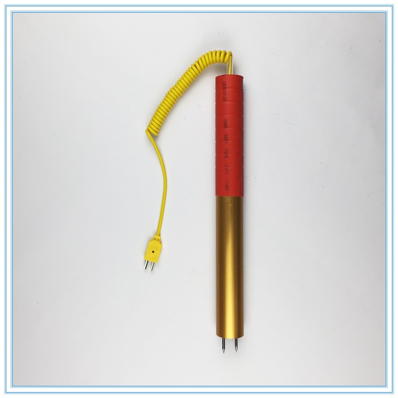 双针表面热电偶2针式固体铝棒探针铝水金属测温棒铝合金测温仪9折