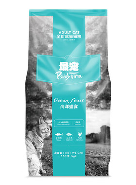 最宠（Paddy Time）猫粮无谷全价成猫粮10kg鸡肉味 全期通用型