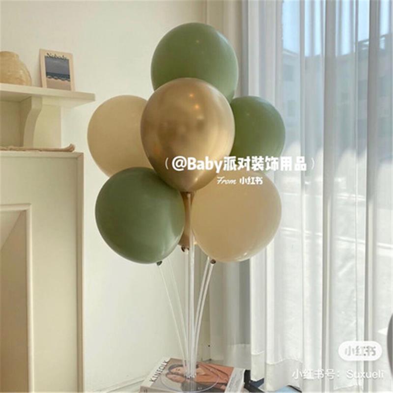 野餐露营乳胶气球杆桌飘杯棒支架婚礼派对装饰一周岁生日布置卡通