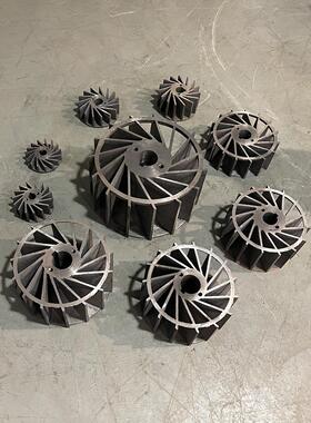 2BV水环式真空泵维修配件 水环泵水叶叶轮 铸铁/不锈钢叶轮