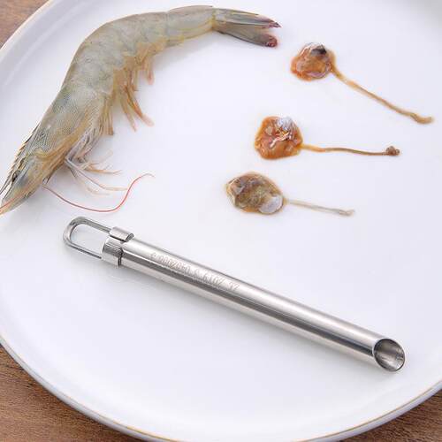 304不锈钢去虾线神器家用开虾背虾线刀剥虾工具挑虾Y线去虾肚专用