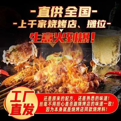 烧烤店秘制烧烤调料撒料孜然粉椒盐粉烤肉蘸料腌料家用商用500g