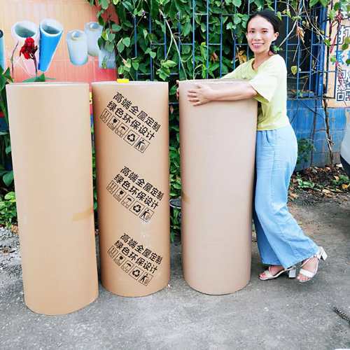 极速1.2米加硬牛卡纸衣柜v打包卷纸瓦楞纸皮50米大卷打包纸双层打