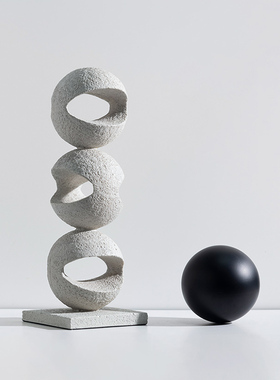 新品装饰推荐无尽球摆件s树脂简约现代家居客厅样板间玄关博古架