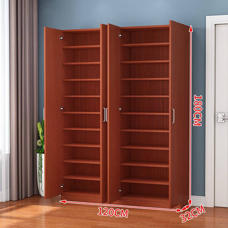 极速2023英凡垒鞋柜现代简约家用E门口大容量实木鞋架鞋橱收纳柜