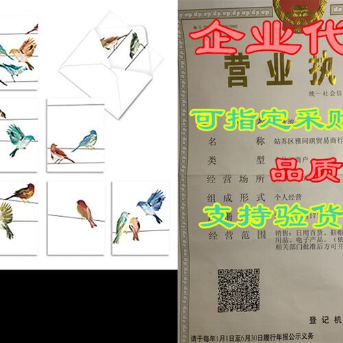 极速The Besth Card Company - 10 Watercolor Blank Note Cards