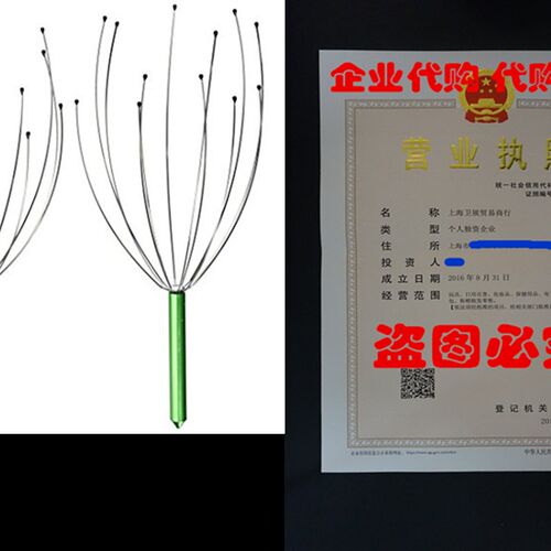 极速Haand Held Scalp Head Massager - Pack of 2 (Colors May V