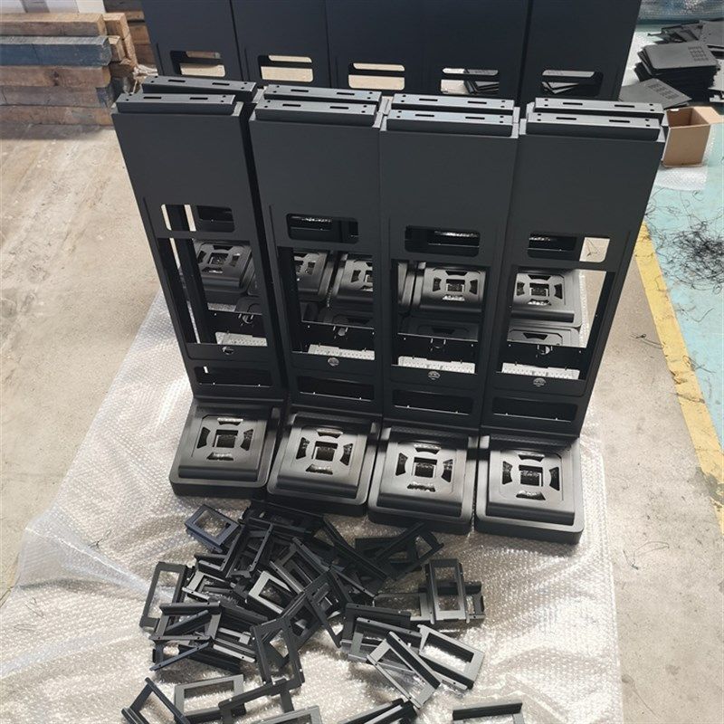 极速生产b线设备开发定制不锈钢箱体铁板外壳喷塑电控柜自助钣金图片