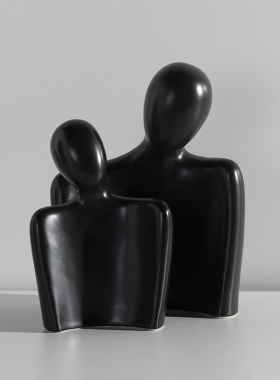 新品装饰推e荐陶瓷拥抱摆件北欧现代简约家居客厅样板房酒店创意