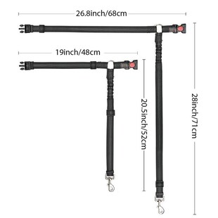极速Dog Seat Belt Haprness Adjustable Dog Cat Safety Leads C