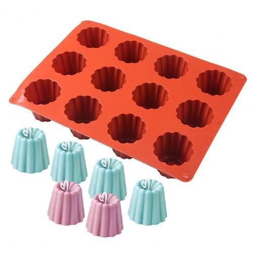 极速High Quality 12 Grids Cake Dessert SilMicone Mold Mousse