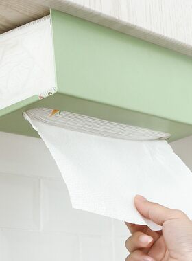 极速抽纸盒抹手纸巾盒厨s房用纸架侧免打孔 吸壁式家用无痕吸油倒