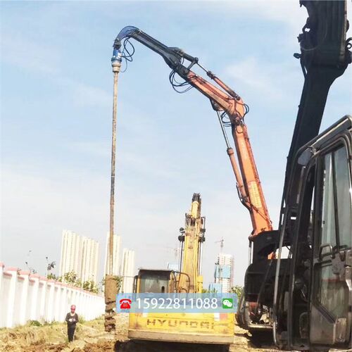 极速能机孔d桩光伏h打  小型挖机适用 钻孔机 打桩钻械