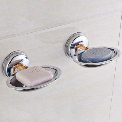 极速ABS Strong Suction Soap DisBh Holder Tray Bathroom Showe