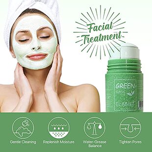 极速HRAMEX Ggreen Tea Mask deeply removes impurities and dea
