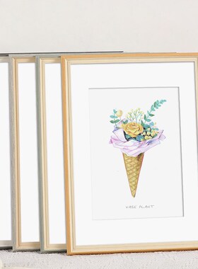 速发JIH小清4相框装裱挂墙画框摆台12寸新6寸4K开8k油画外框A1a展