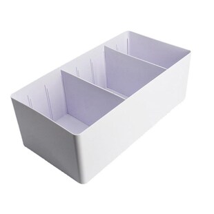 速发加长料cm分格子收纳盒调节隔断板摆筐方形塑5试剂零件分类框