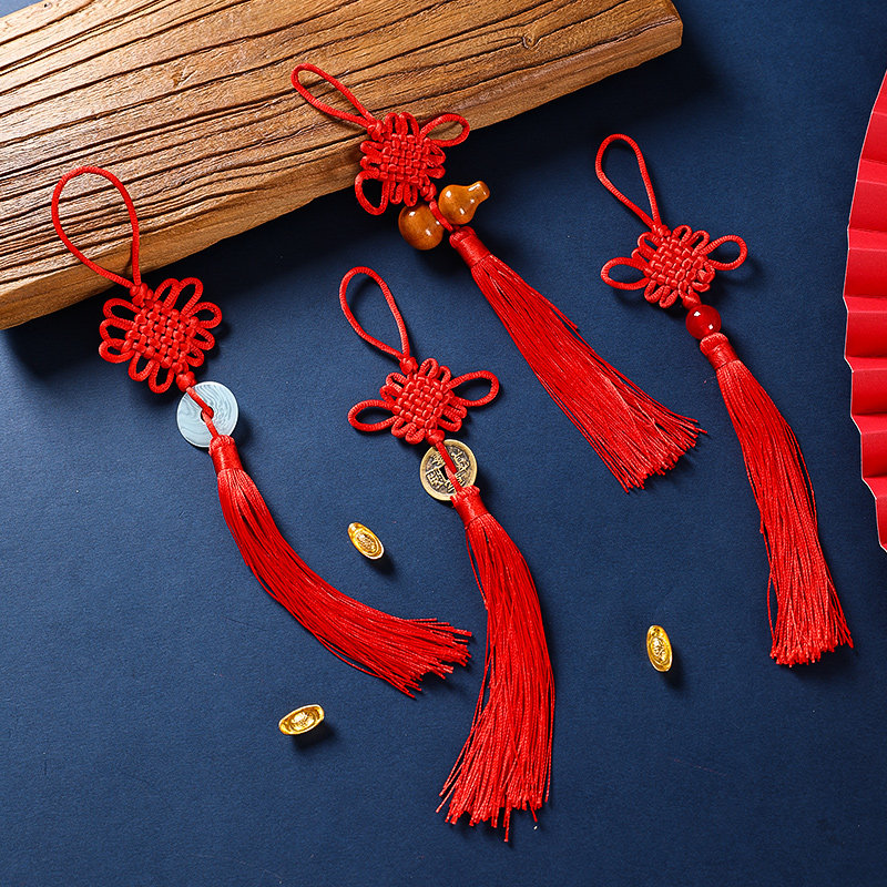 速发小国结挂件20厅新款客2装饰大号线结迷你中号福字高档玄关入