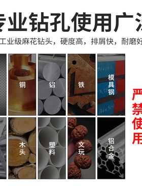 含钴钻铁木工不锈钢专用直柄加长麻花钻头打孔高硬度超长麻花钻