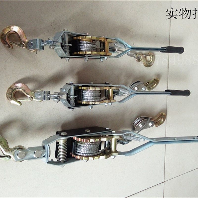 热销双钩 棘轮紧线器钢丝绳拉紧器D收紧器棘轮手扳葫芦1吨2吨4吨