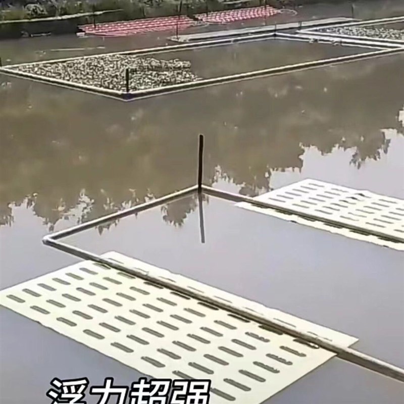 热销甲鱼晒太阳板专用深水鱼池塘养D殖浮板鳖乌龟爬台晒背喂食休
