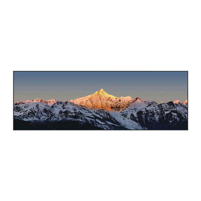 速发日照金山客厅装饰画现代简约办公室墙挂画横版大气沙发背景墙