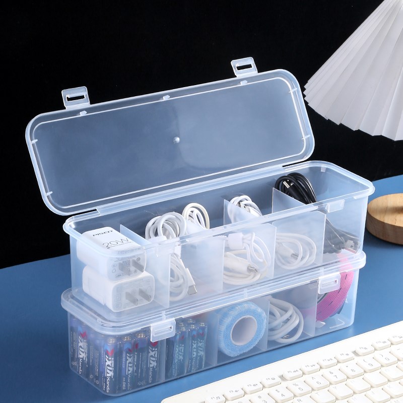 速发桌神收纳理器手机整面分格绕线器线收纳盒