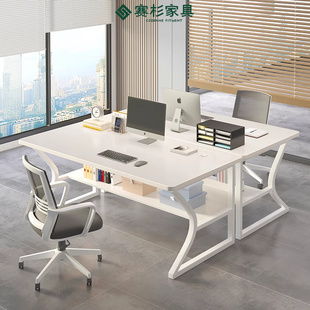 速发职员桌办公电脑桌台式培合桌学校课桌简易办公桌椅组训工作台