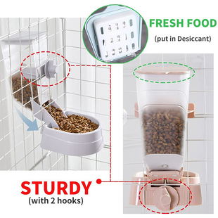 Cage Bowls Pet Foo Feeder Ble Hagig 速发Aumat